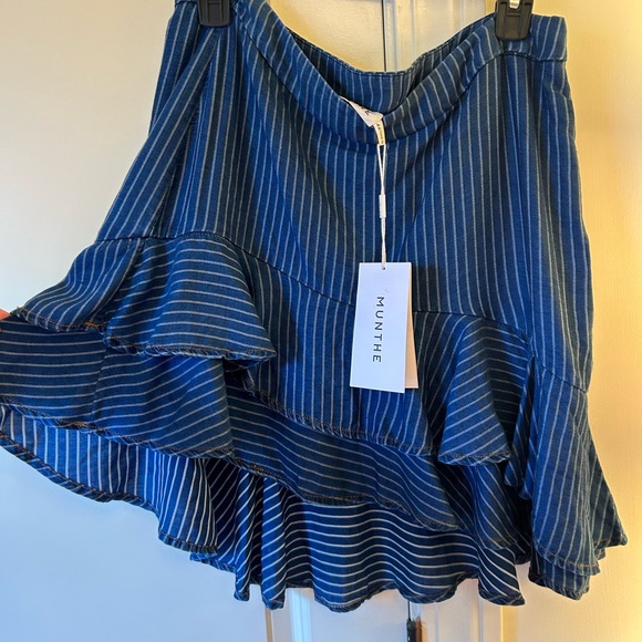 NWT MUNTHE Curve Asymmetrical Tiered Skirt - Picture 5 of 9